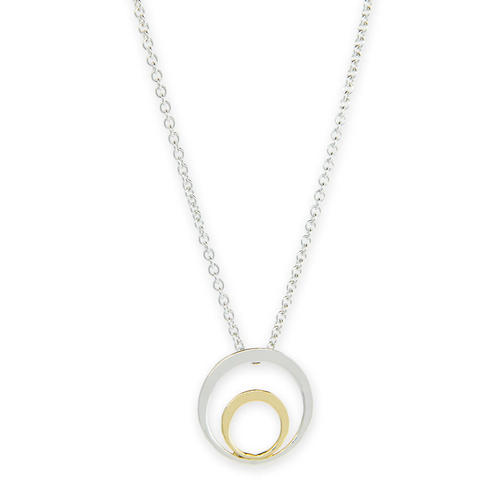 2Tone Setting Sun Necklace