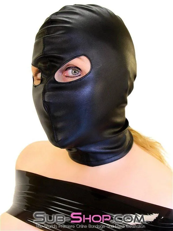 9022DL      Open Eyes Lacing Full Bondage Hood