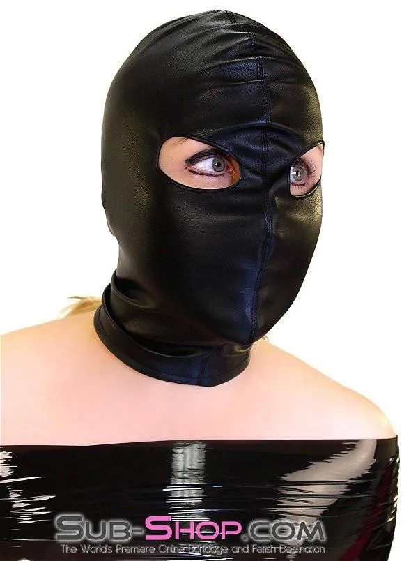 9022DL      Open Eyes Lacing Full Bondage Hood