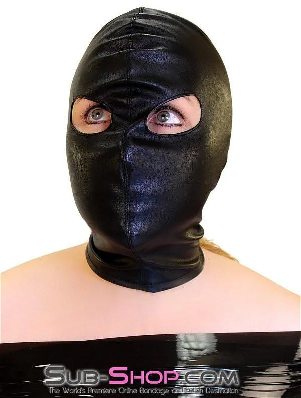 9022DL      Open Eyes Lacing Full Bondage Hood