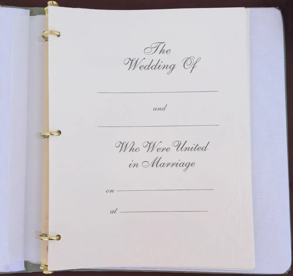 Adriana Wedding Memory Book