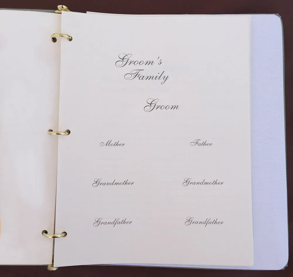 Adriana Wedding Memory Book
