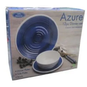 Azure 12 Piece Premium Plus Dinner Set AZ0112
