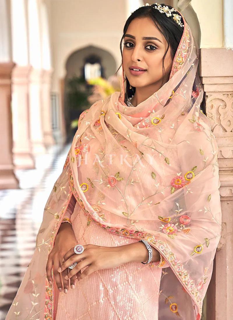 Baby Pink Multi Embroidered Designer Salwar Suit