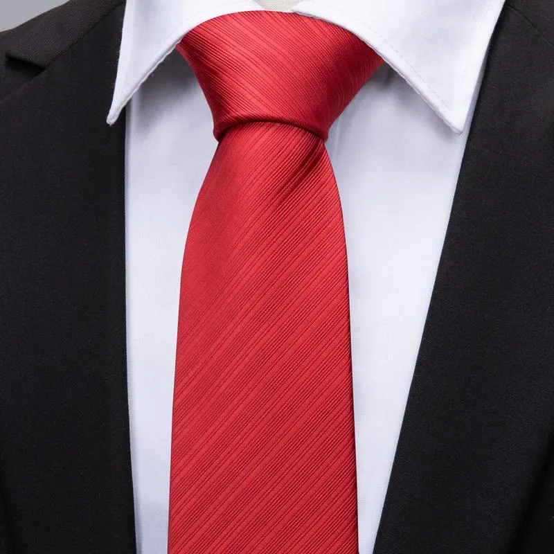 Beautiful Red Men's Tie Set