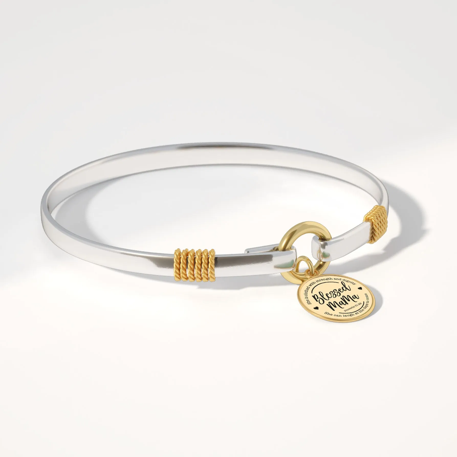 Blessed Mama - Two-Tone Bracelet