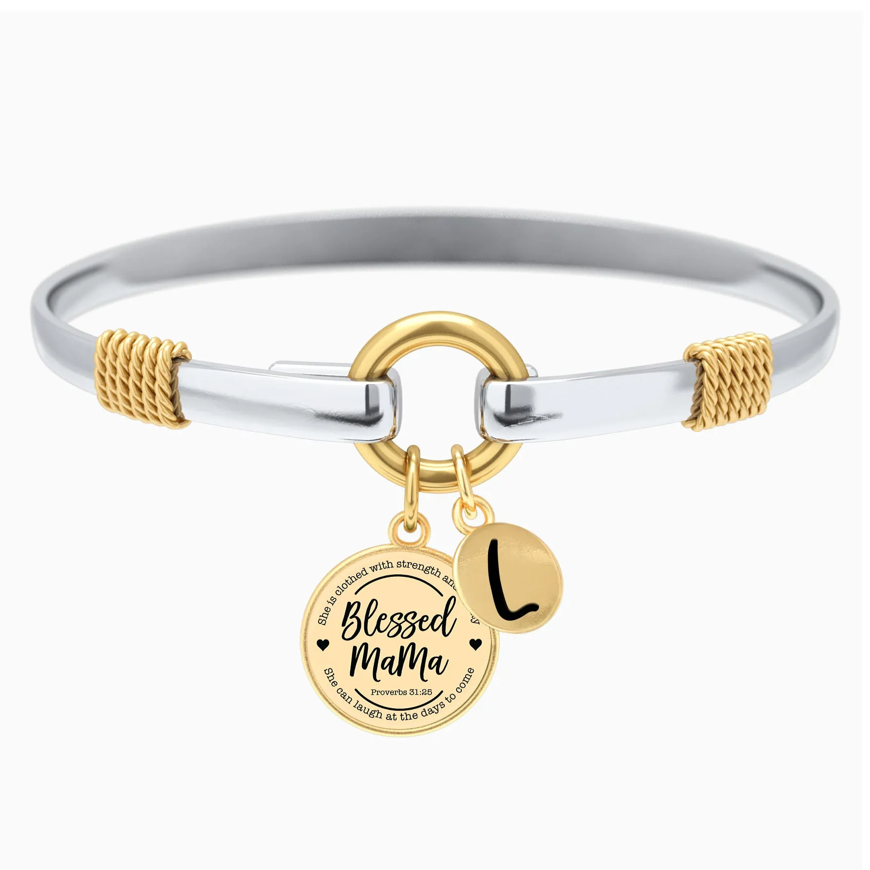 Blessed Mama - Two-Tone Bracelet