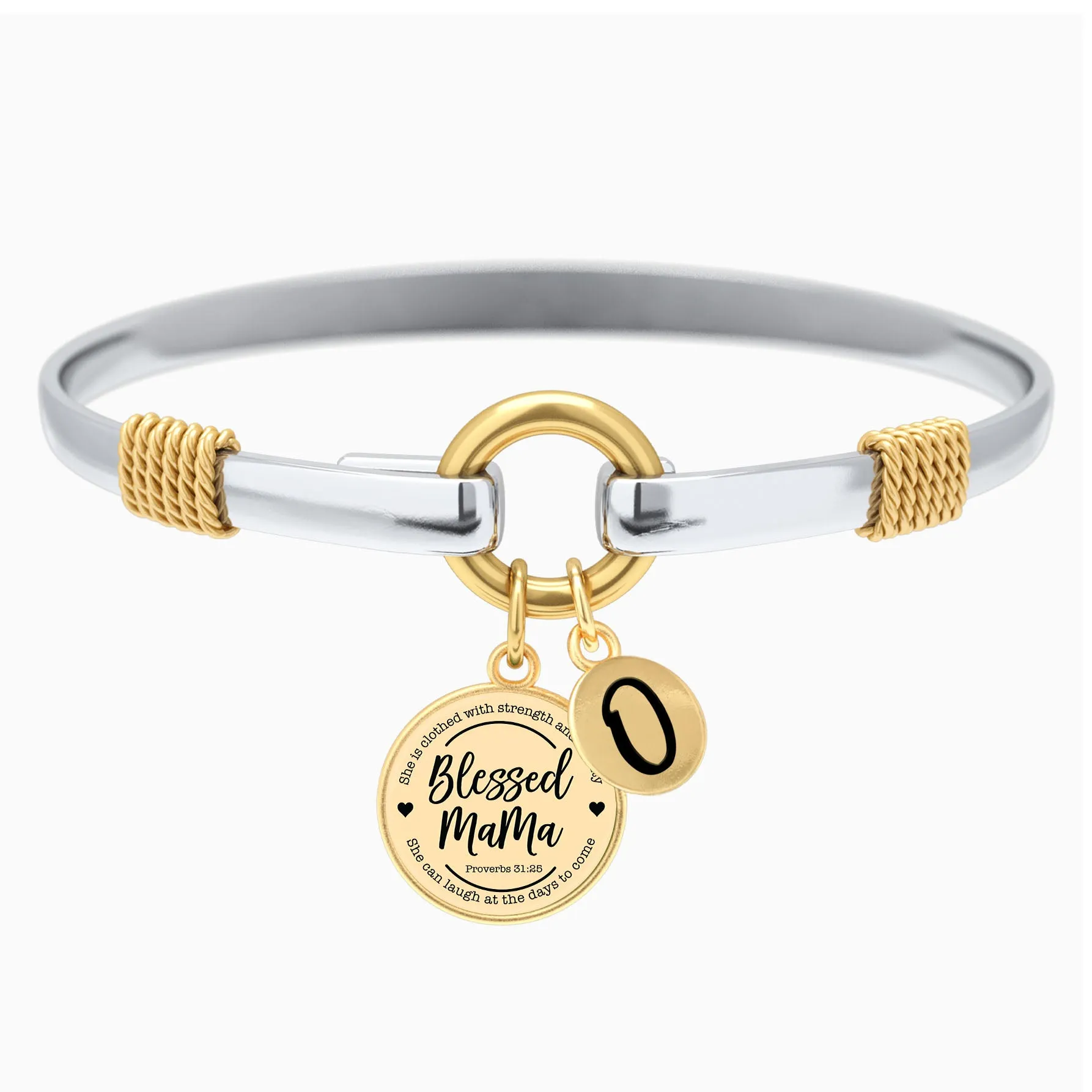 Blessed Mama - Two-Tone Bracelet