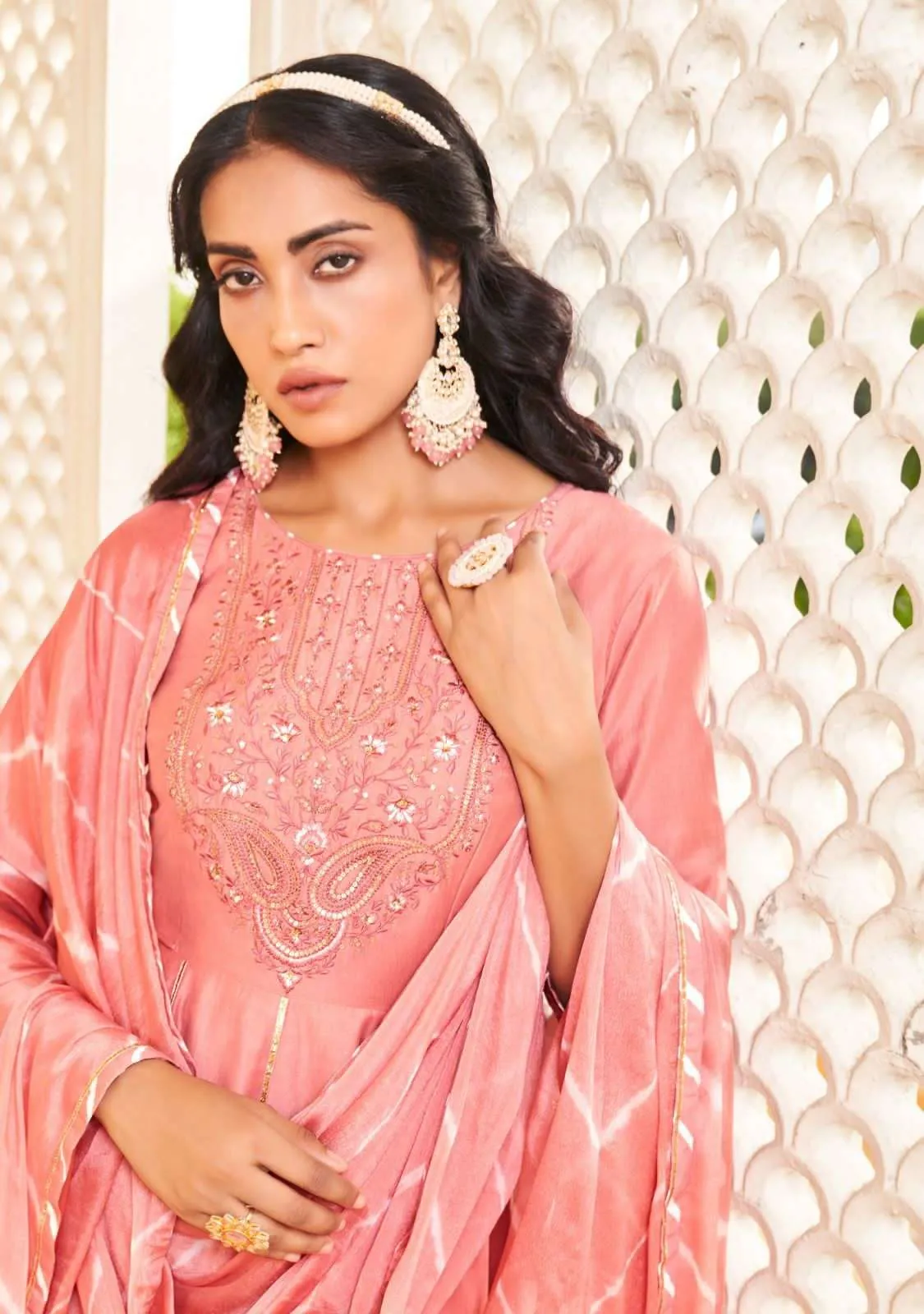Charming Pink Color Designer Sequins Embroidery Work Sharara Suits With Dupatta For Women