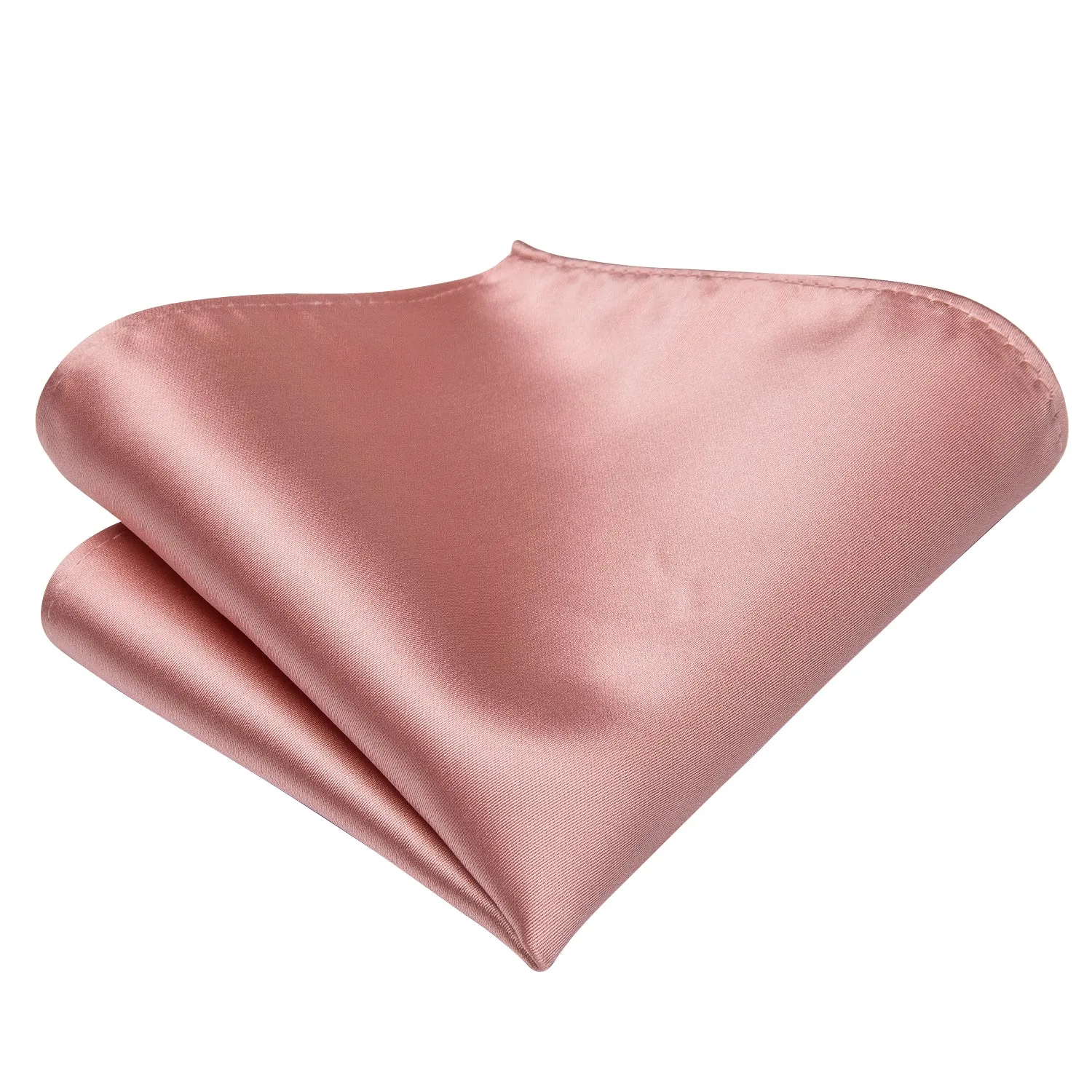 Coral Pink Solid Children's Kids Boys Tie Pocket Square 6cm