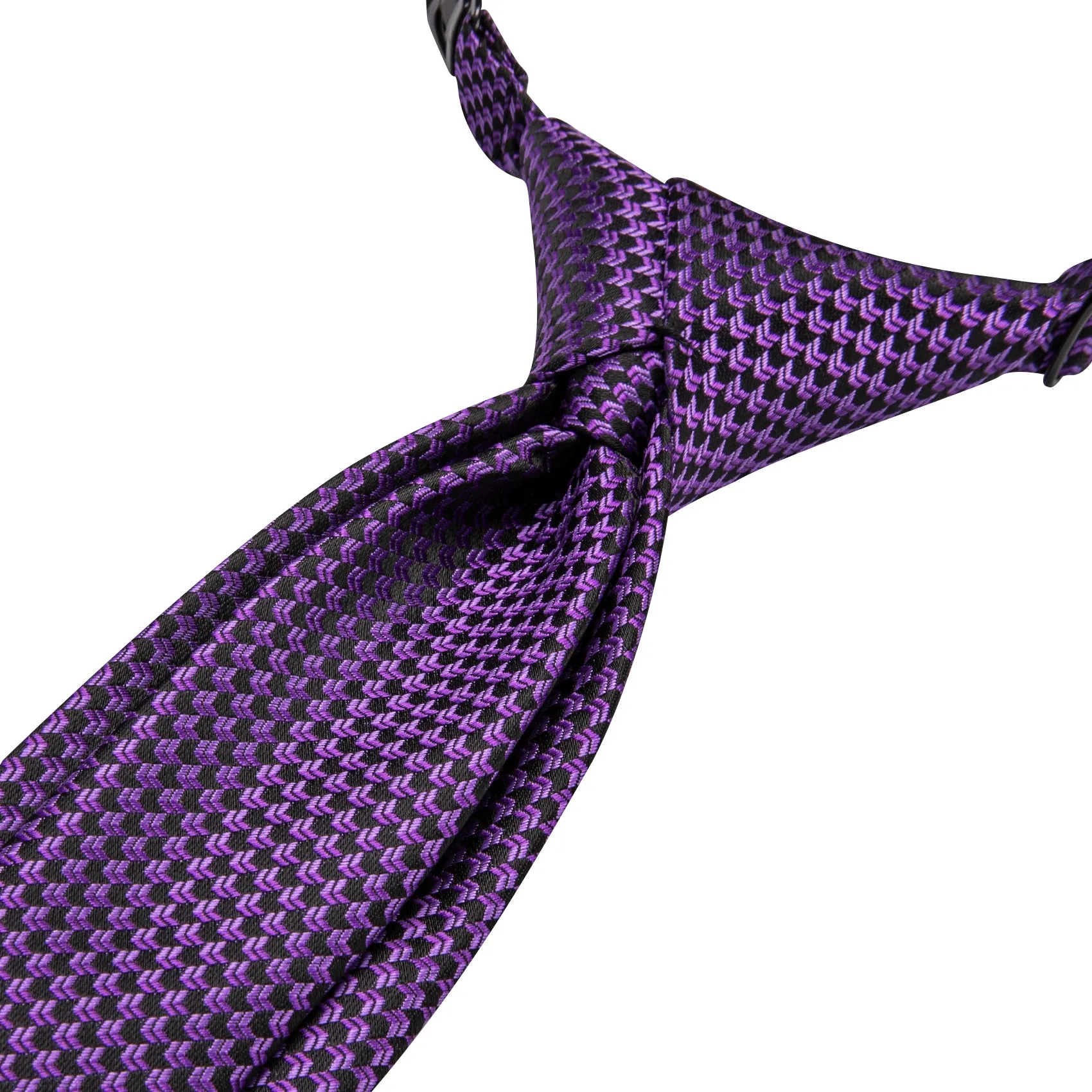 Deep Purple Novelty Pre-tied Adjustable Tie Pocket Square