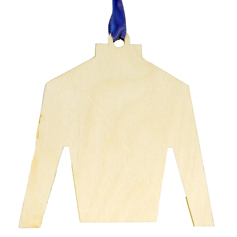 Derby Silk in Blue and Green Ornament