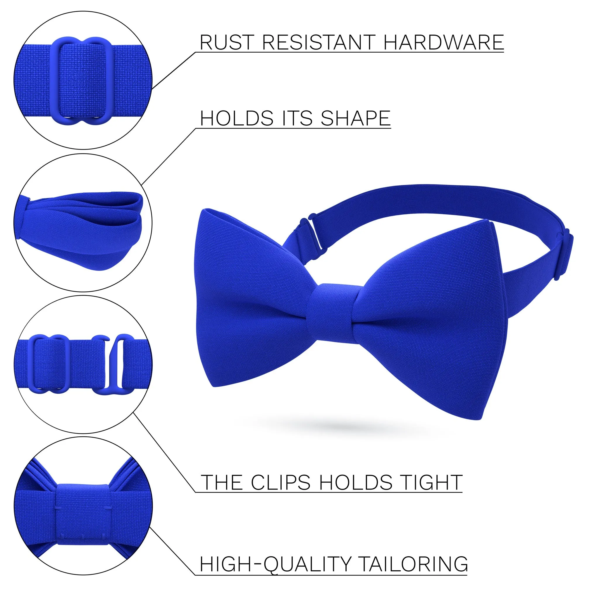 Electric Blue Bow Tie