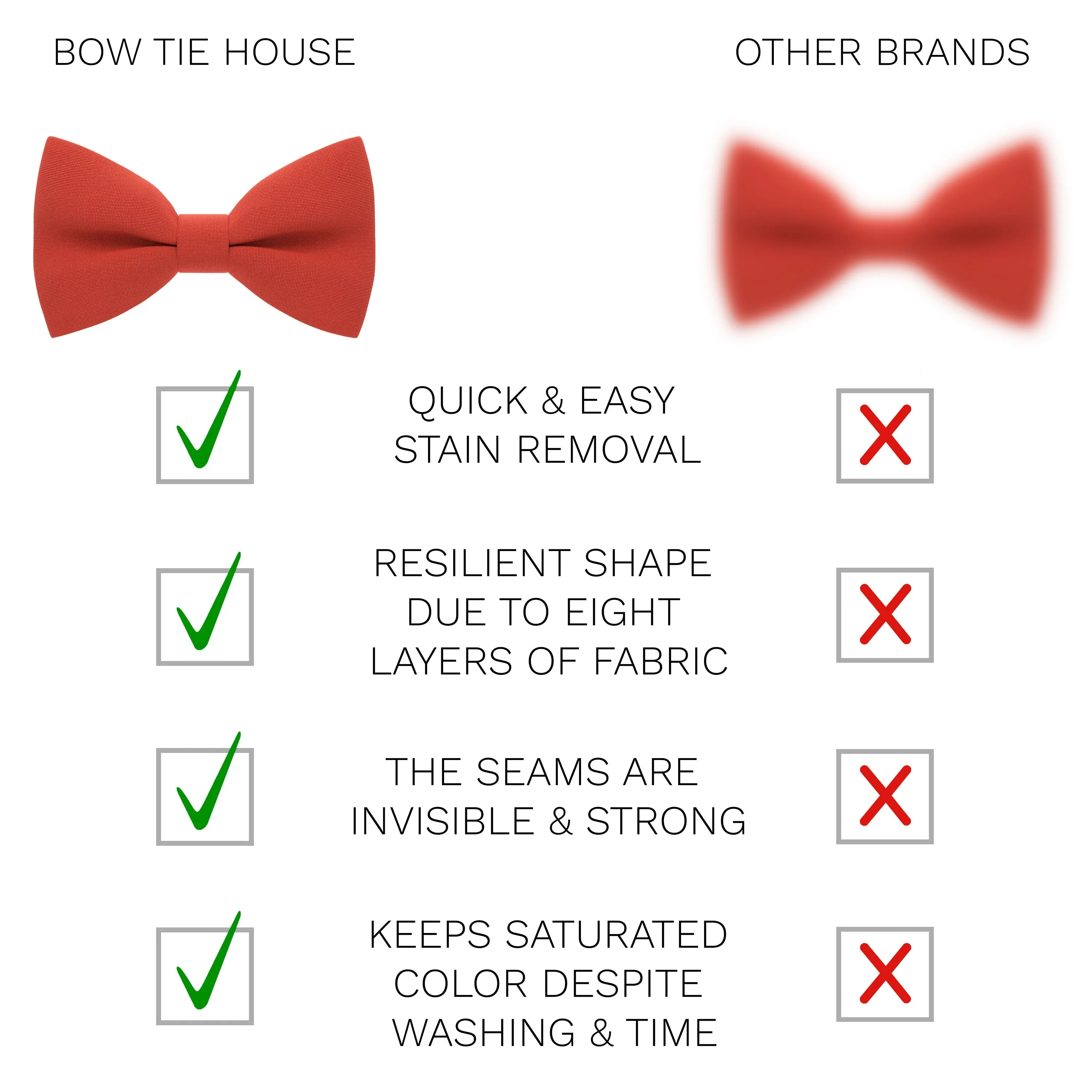 Fire Red Bow Tie