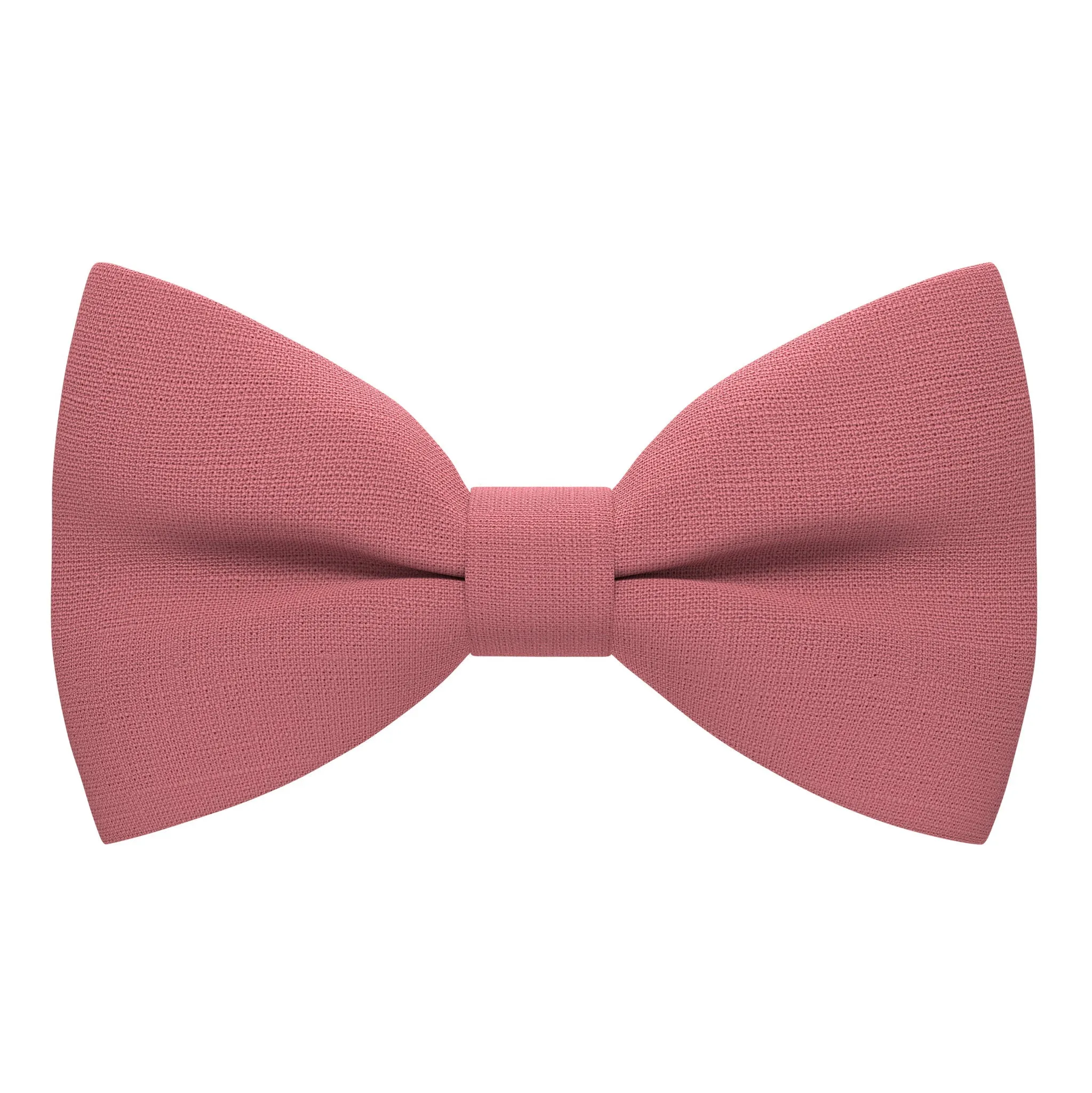 Linen Light Coral Bow Tie