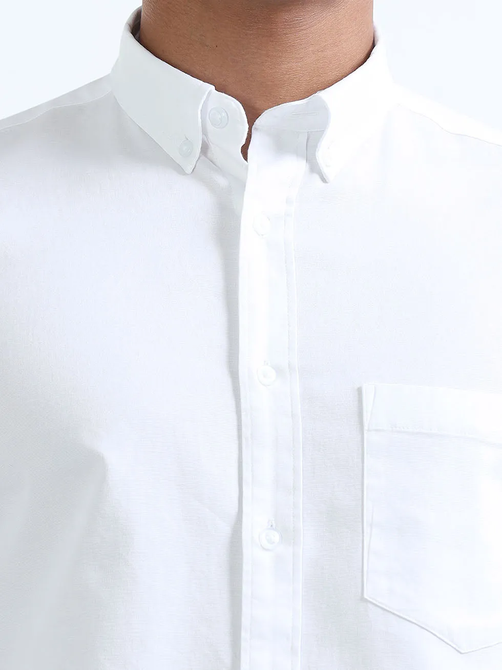 Men's White Oxford Shirt