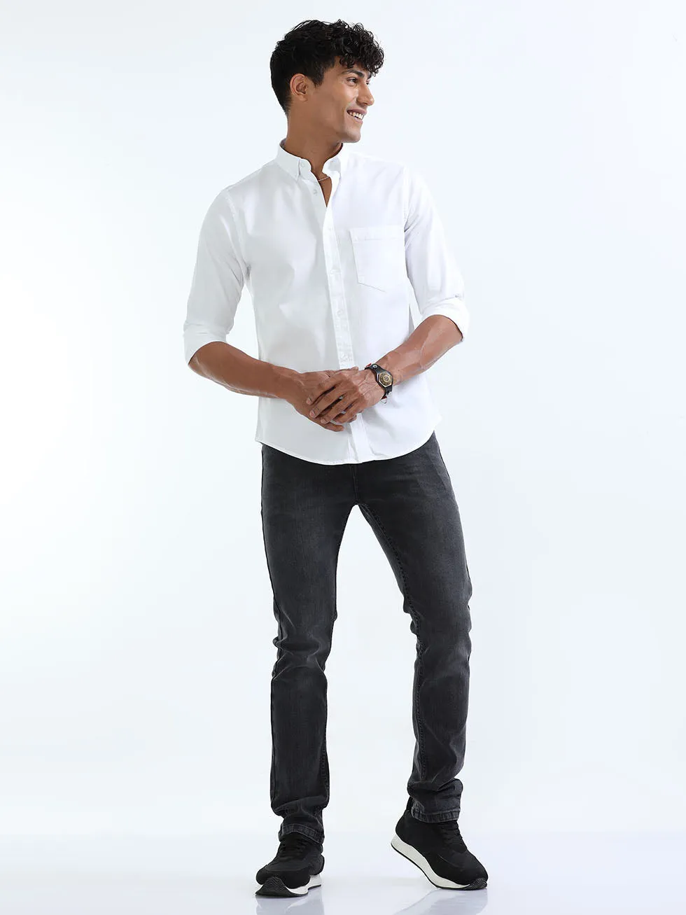 Men's White Oxford Shirt