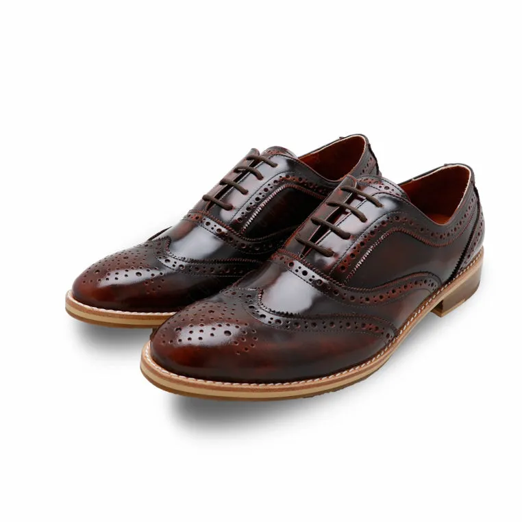 MR.FERGUSON FULL BROGUE European Brush Off Burgundy