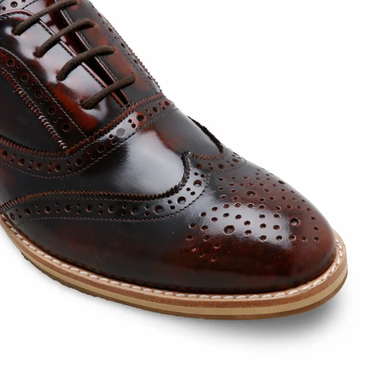MR.FERGUSON FULL BROGUE European Brush Off Burgundy