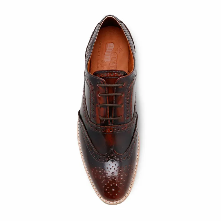MR.FERGUSON FULL BROGUE European Brush Off Burgundy