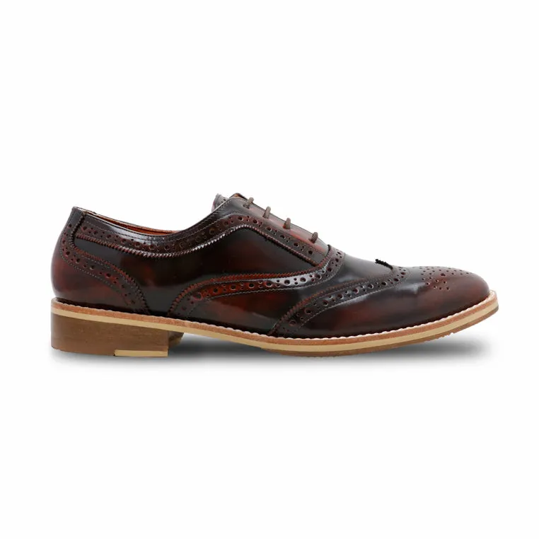MR.FERGUSON FULL BROGUE European Brush Off Burgundy
