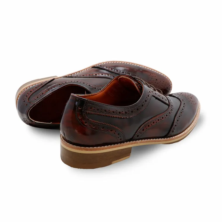 MR.FERGUSON FULL BROGUE European Brush Off Burgundy