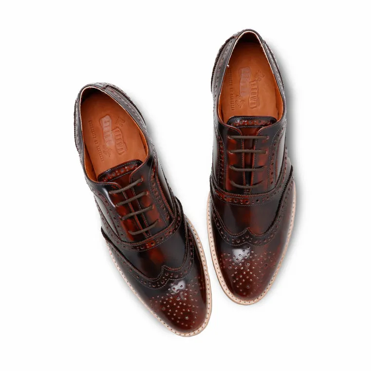 MR.FERGUSON FULL BROGUE European Brush Off Burgundy