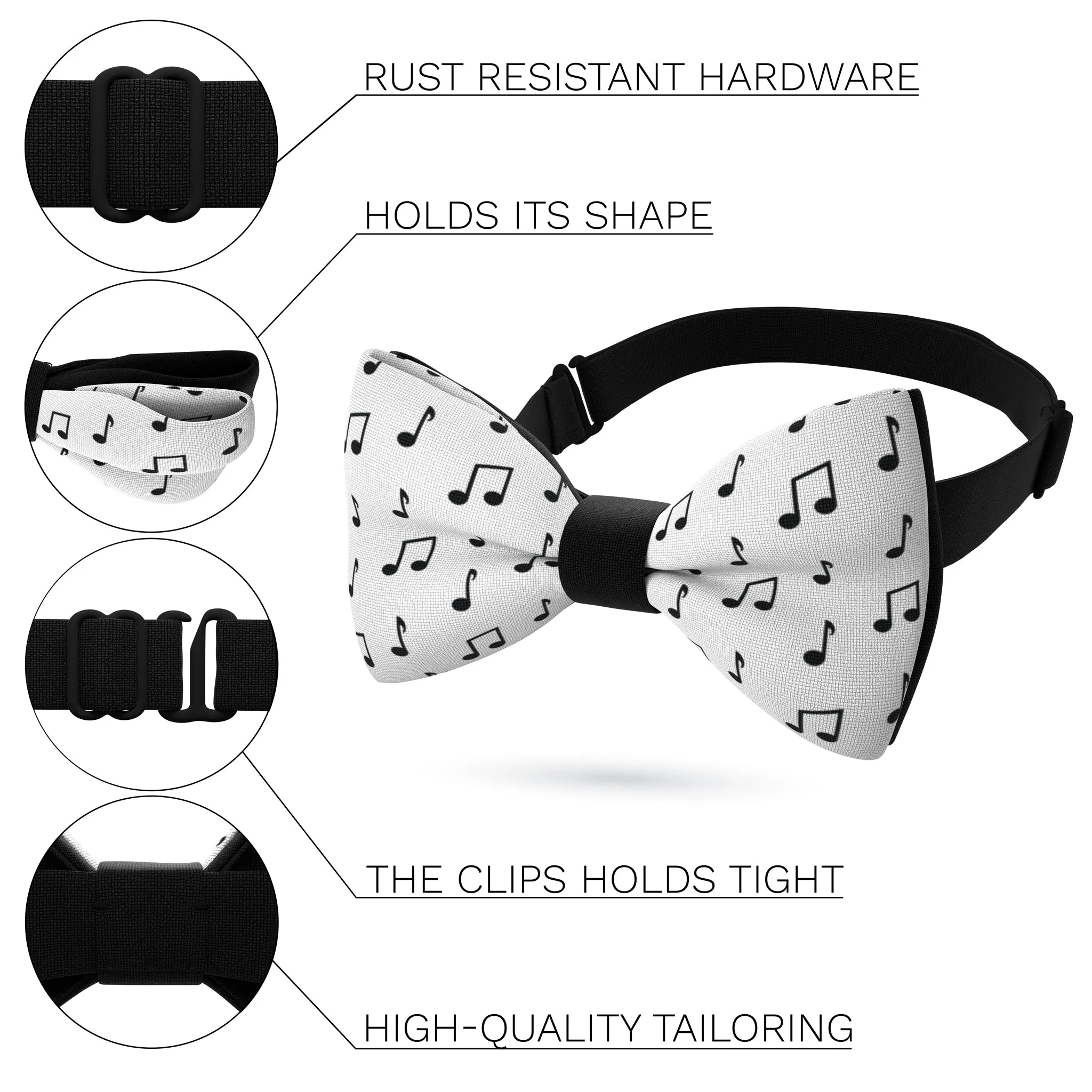 Musical Notes Bow Tie