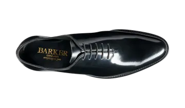 Nelson - Black Hi Shine Oxford Shoe