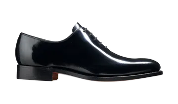 Nelson - Black Hi Shine Oxford Shoe