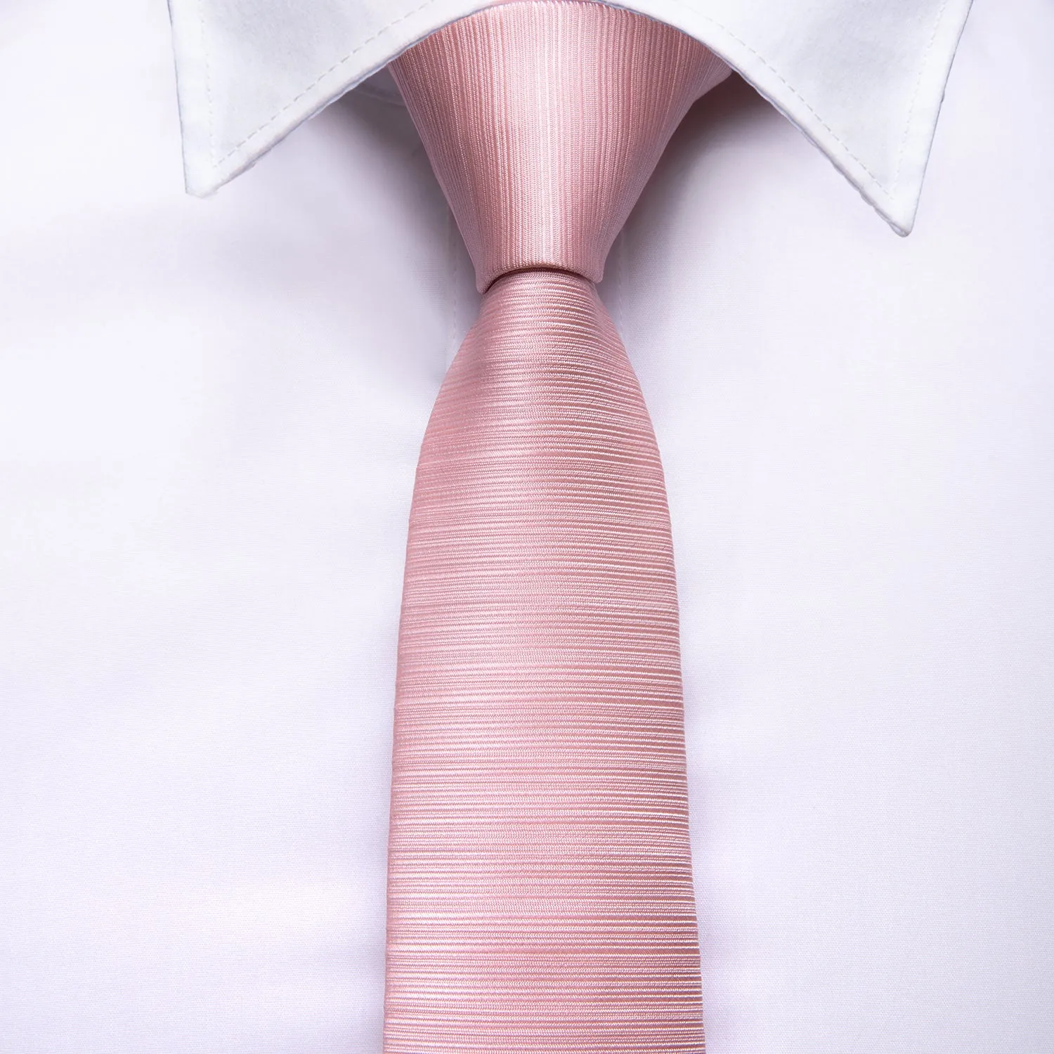 Pink Solid Children's Kids Boys Tie Pocket Square 6cm