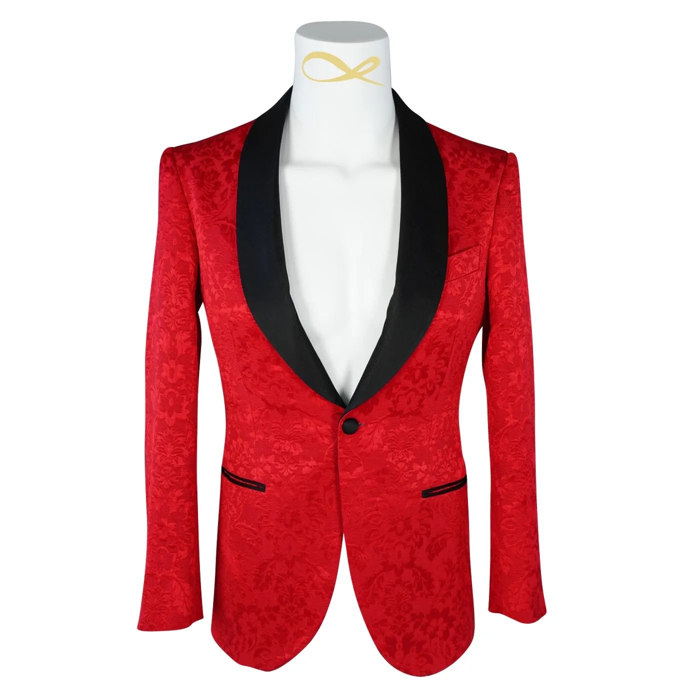 Red & Black Fiore Dinner Jacket @ The Vault