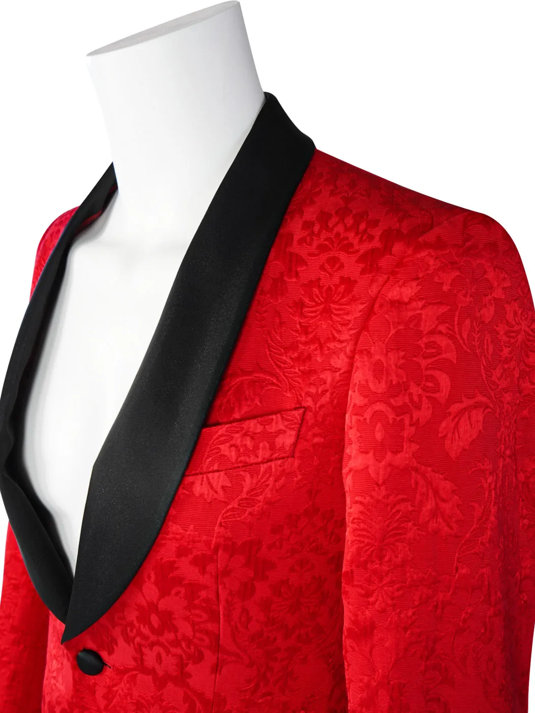 Red & Black Fiore Dinner Jacket @ The Vault