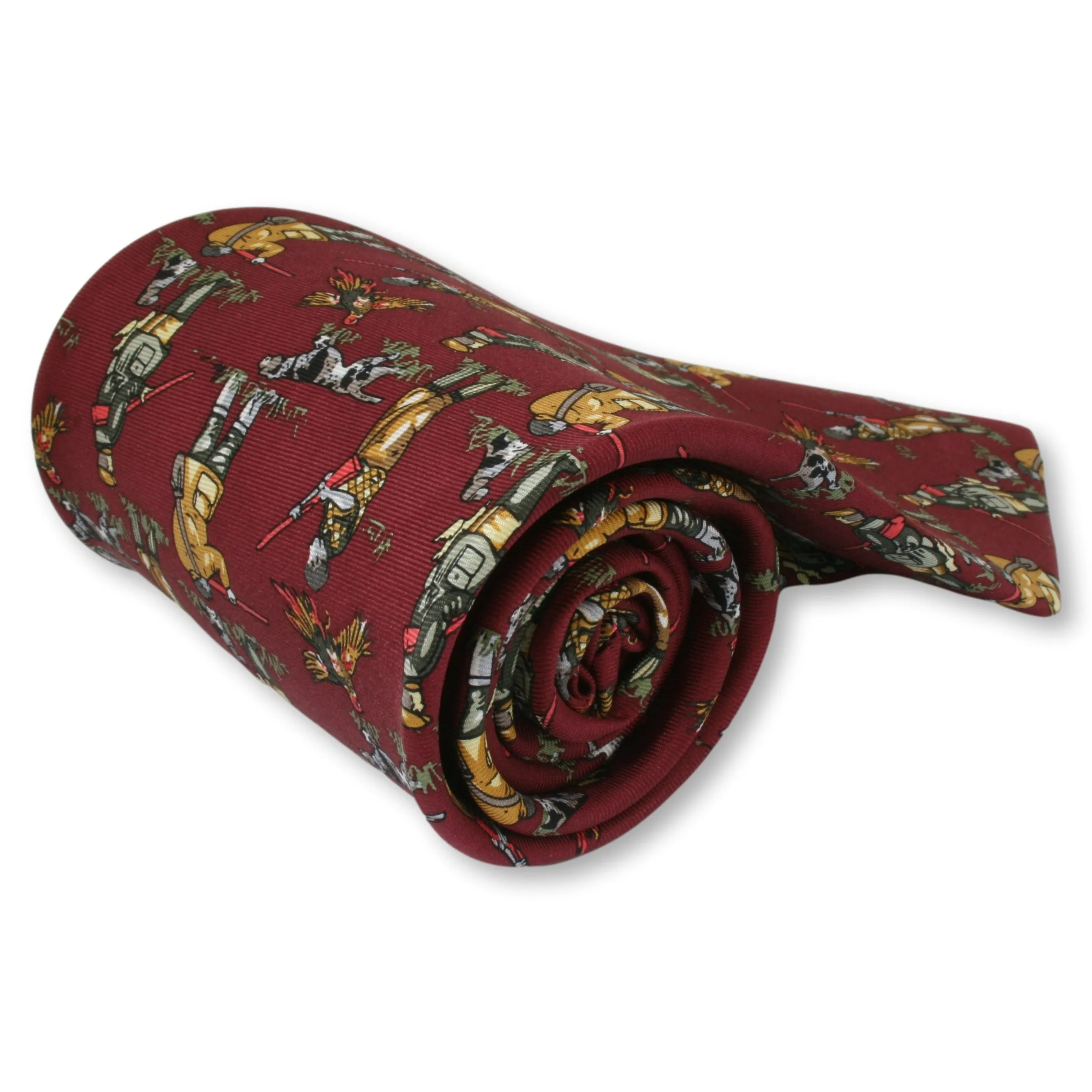 Red Shooter and Gundog Silk Tie