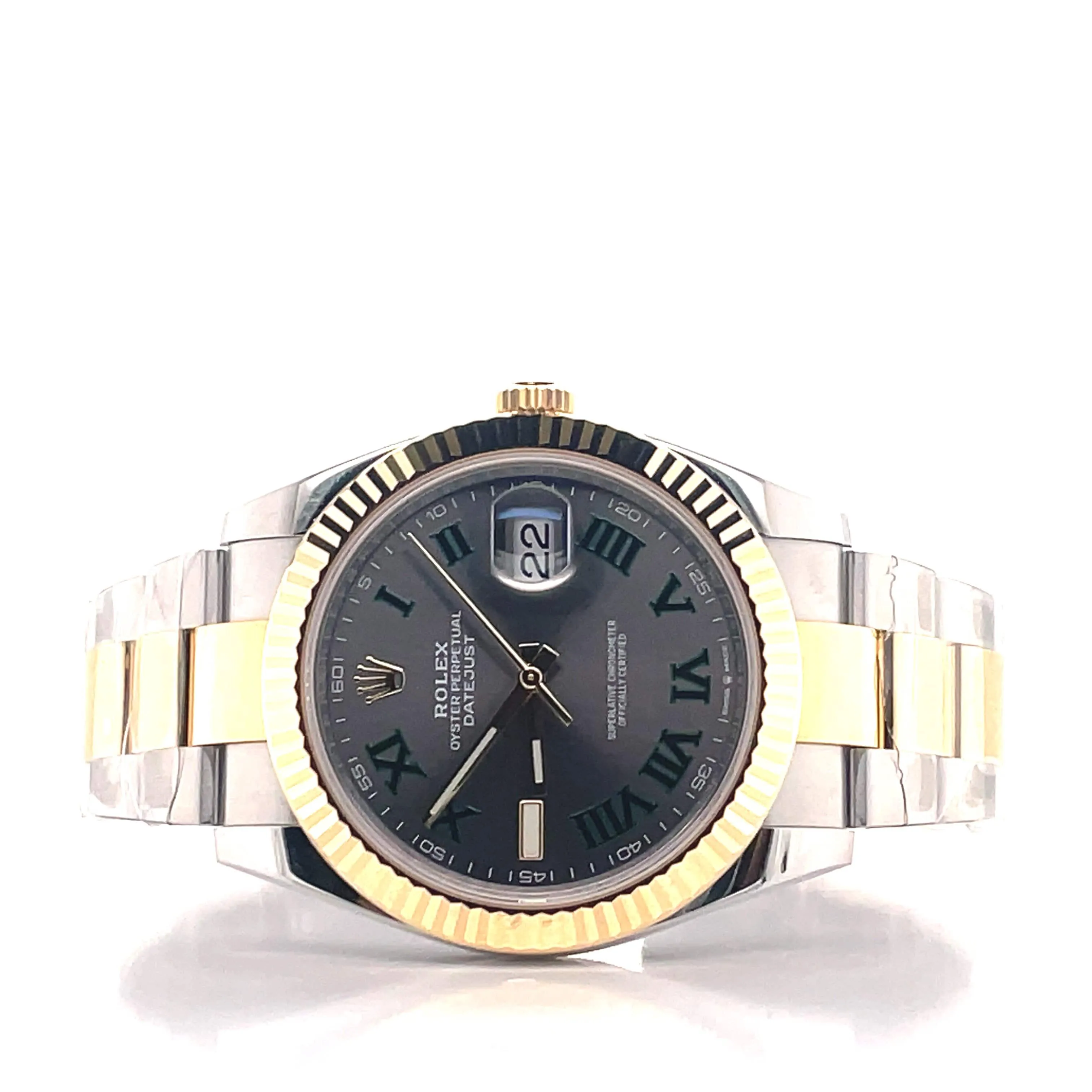 Rolex Oyster Perpetual Datejust 41 126333 SLTRO Wimbledon Oyster 18K Yellow Gold/ SS Unworn
