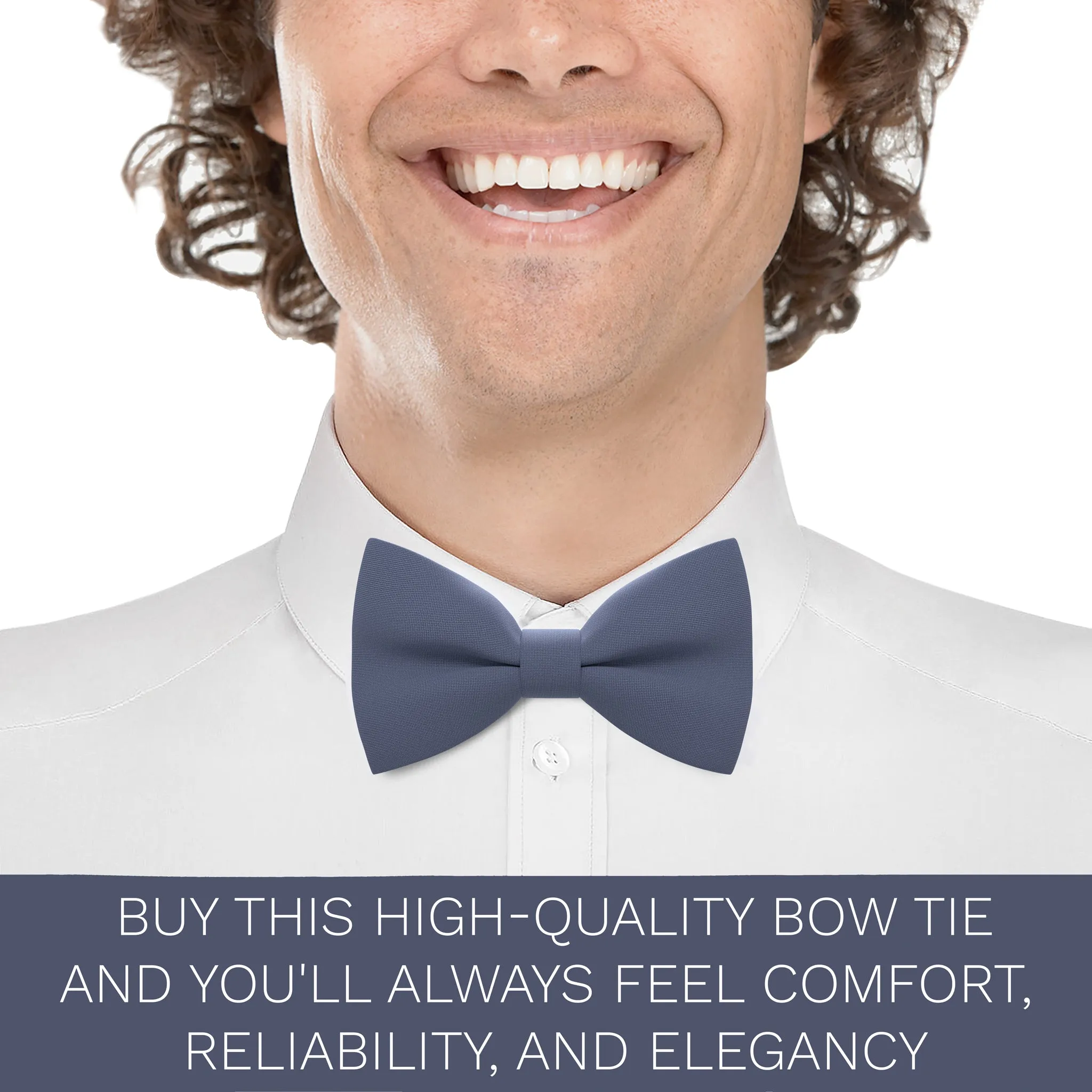 Slate Grey Bow Tie