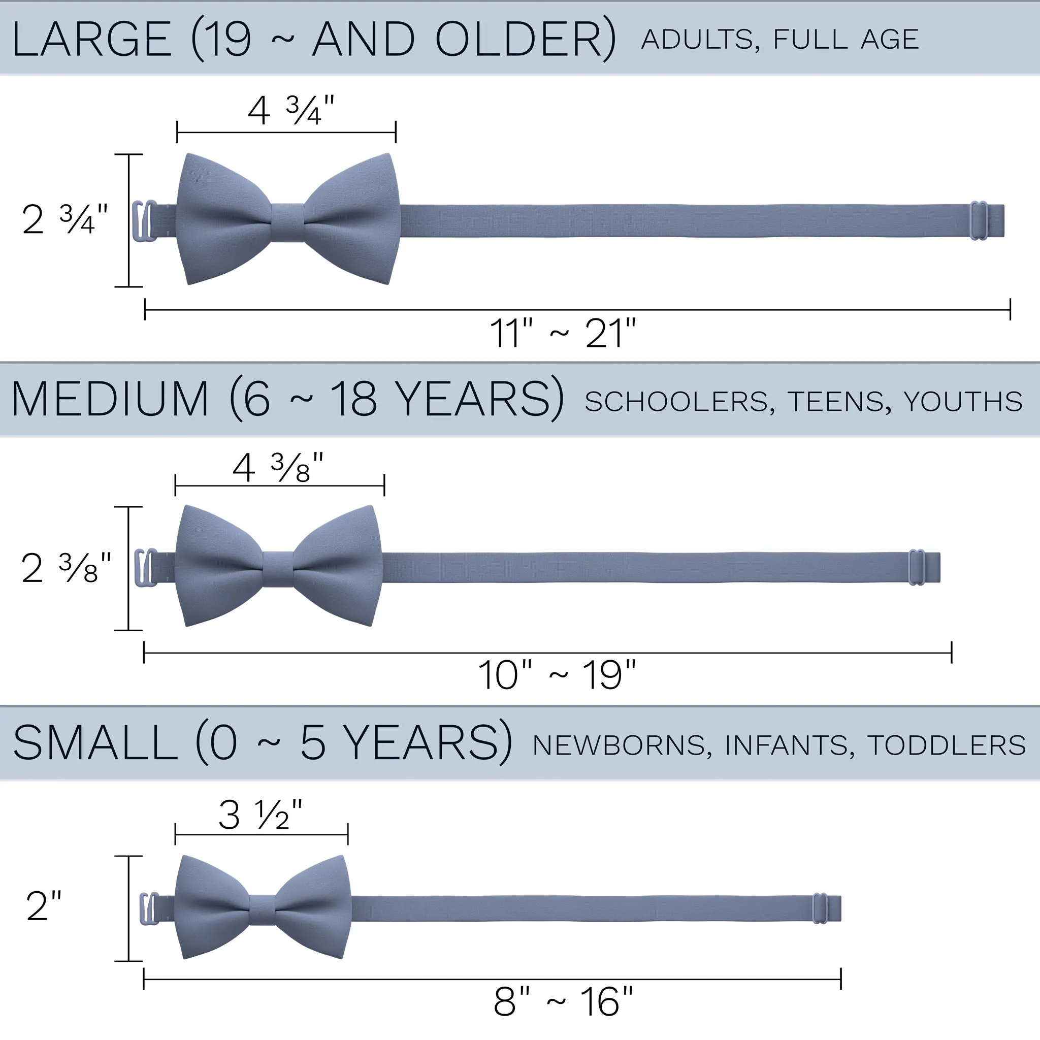 Slate Grey Bow Tie