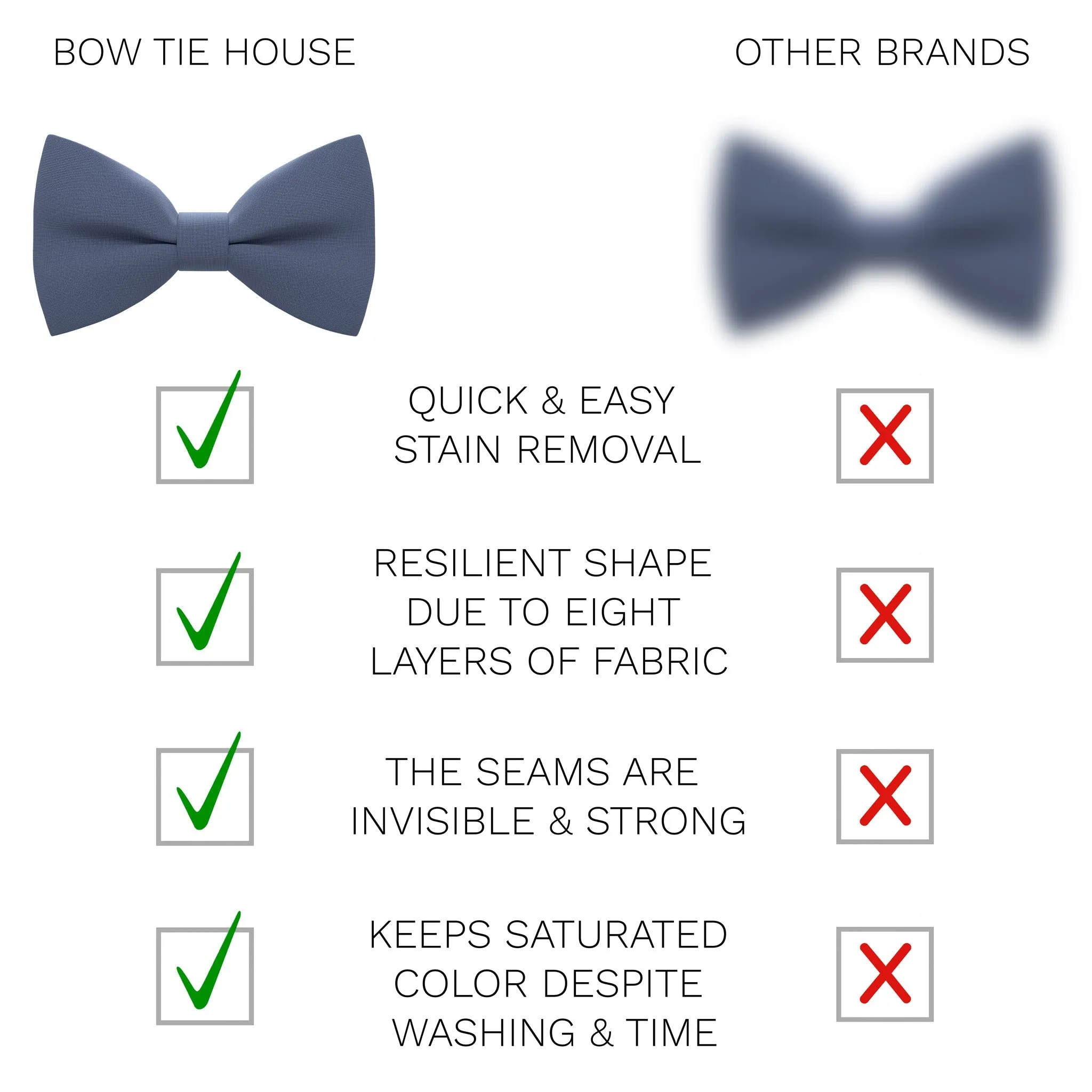 Slate Grey Bow Tie