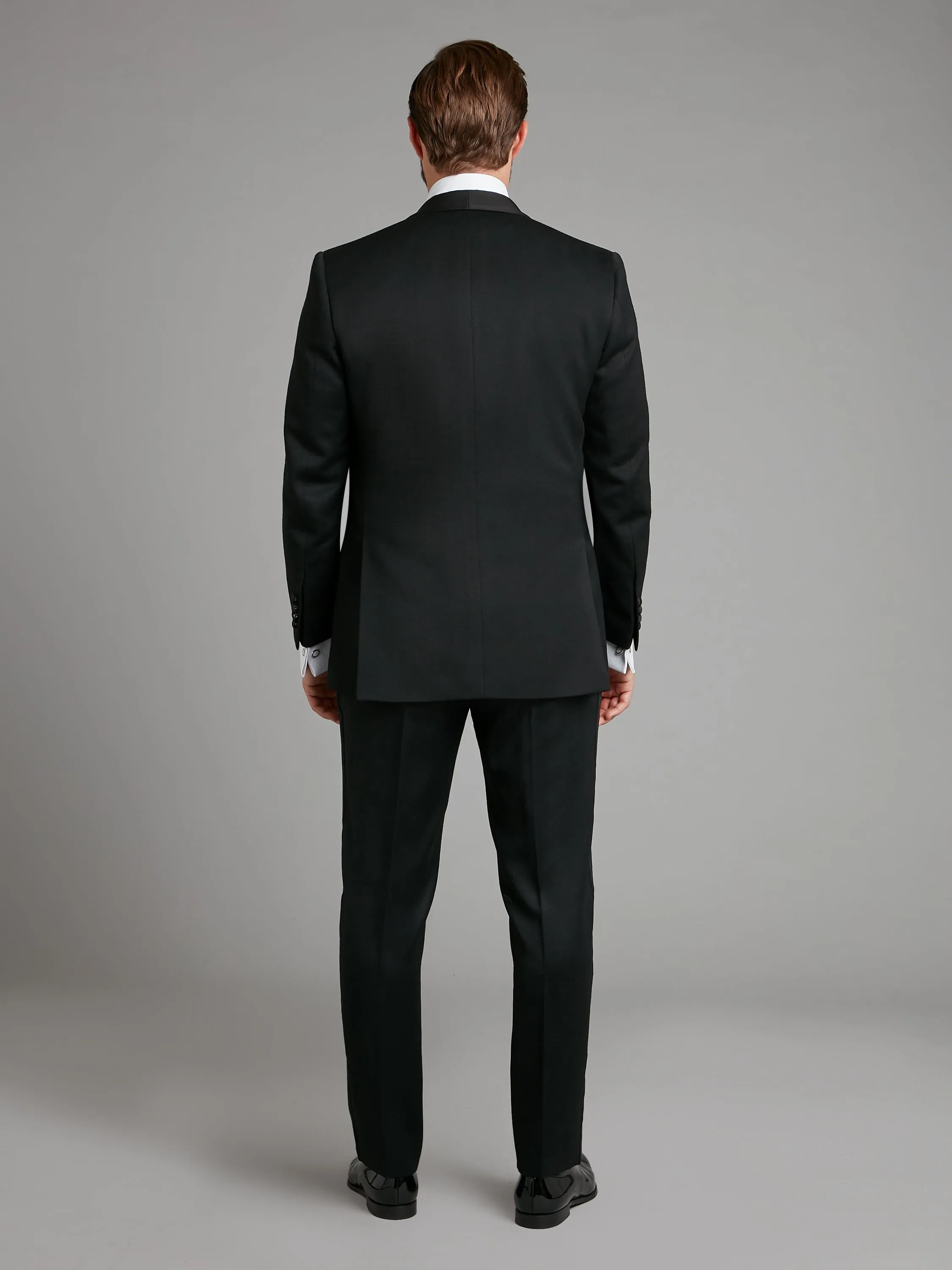 Whittaker Tuxedo Jacket - Black Barathea