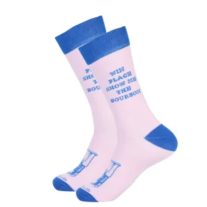 Win Place Show Me The Bourbon Sock
